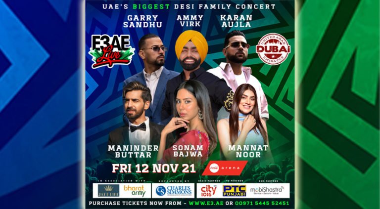 Ammy Virk, Sonam Bajwa & Garry Sandhu Performing in E3AE LIVE!