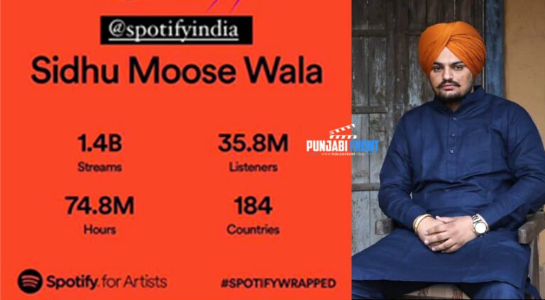 Sidhu Moose Wala’s MooseTape Sets Remarkable Record with 1 Billion Spotify Streams