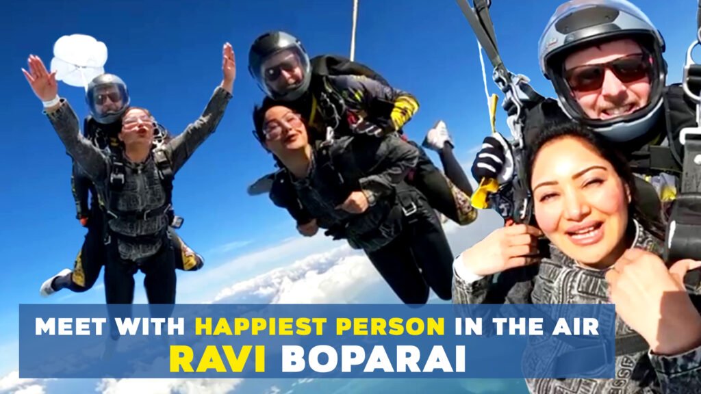 Badnaam Movie’s Producer Ravi Boparai Skydives to Make a Bold Statement