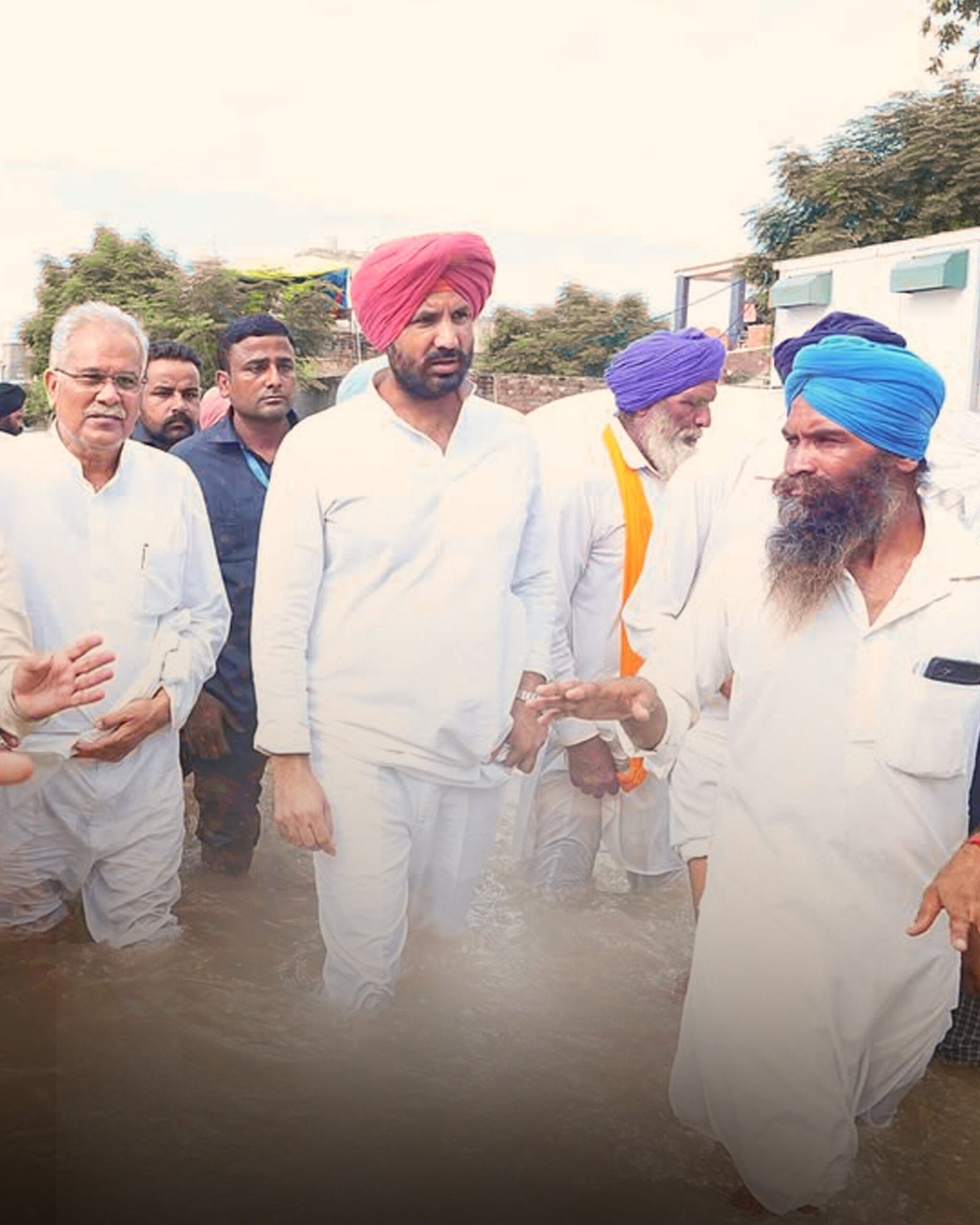 Raja Warring at Floods Affected Villages