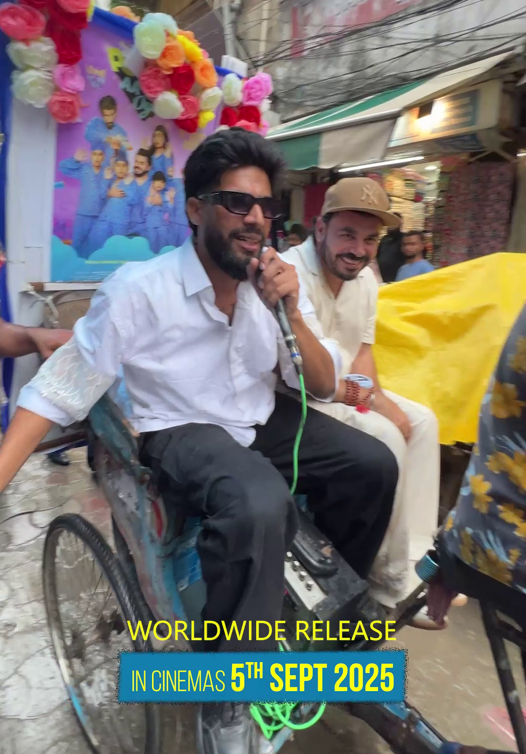 Singga on Rickshaw